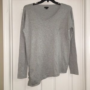 Ladies Asymmetrical split hem sweater